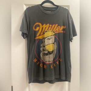 Abercrombie & Fitch Black Graphic Tee Miller Beer